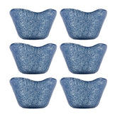 Glass Dinnerware dia.2.75" h:1.5" 2 oz. Round Blue Glass Ramekin (Set of 6)